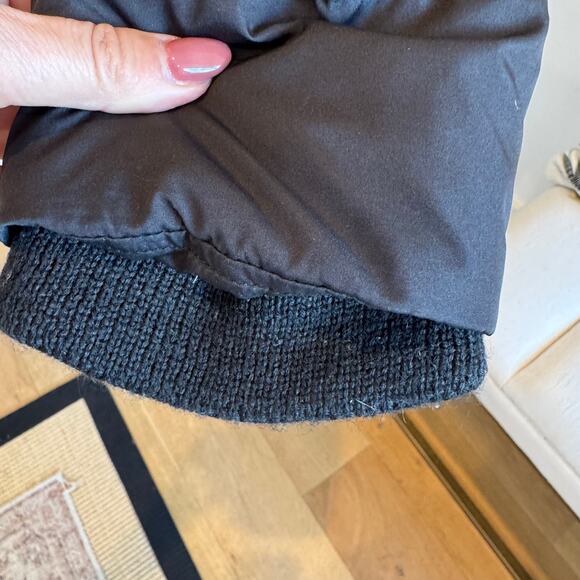 Lauren Ralph Lauren Black Long Down Hooded Quilted Puffer Coat Medium - Picture 8 of 16